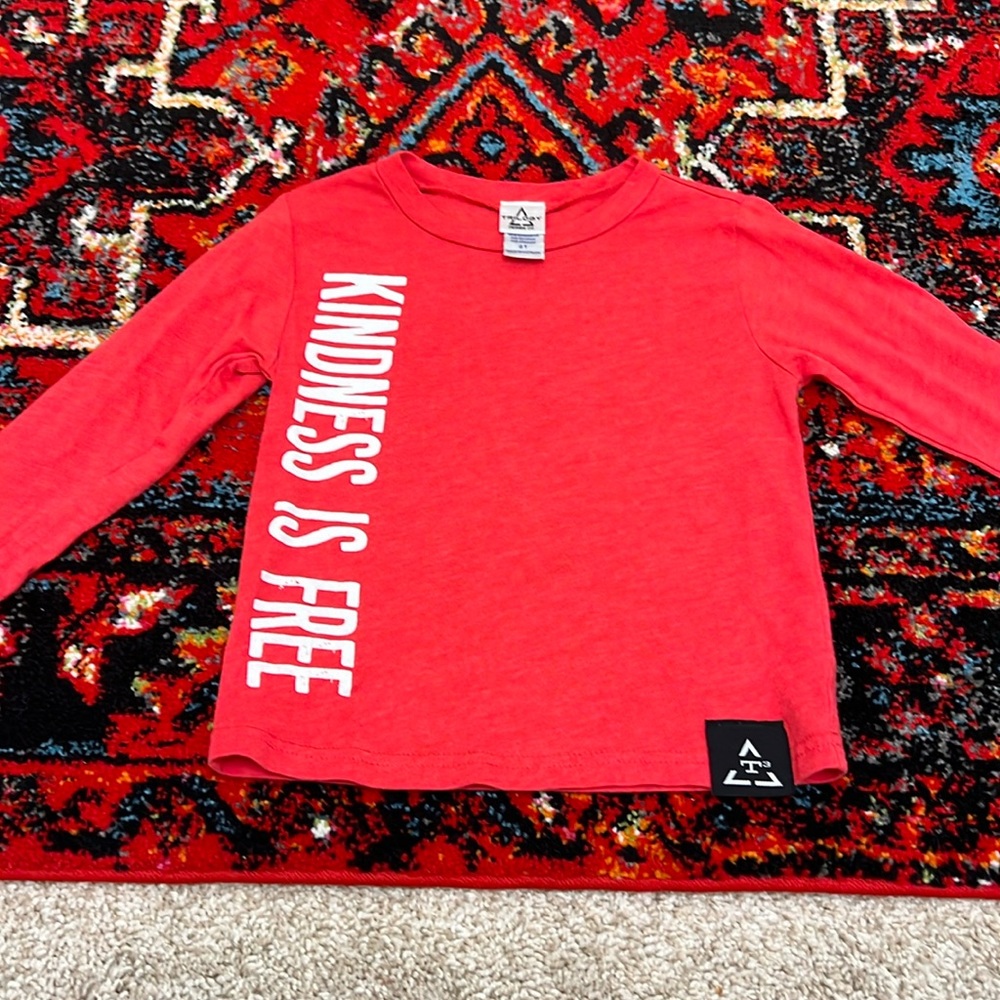 Trilogy Design Red Long Sleeve TShirt